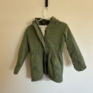 GAP Olive Green Kids Puffer Jacket